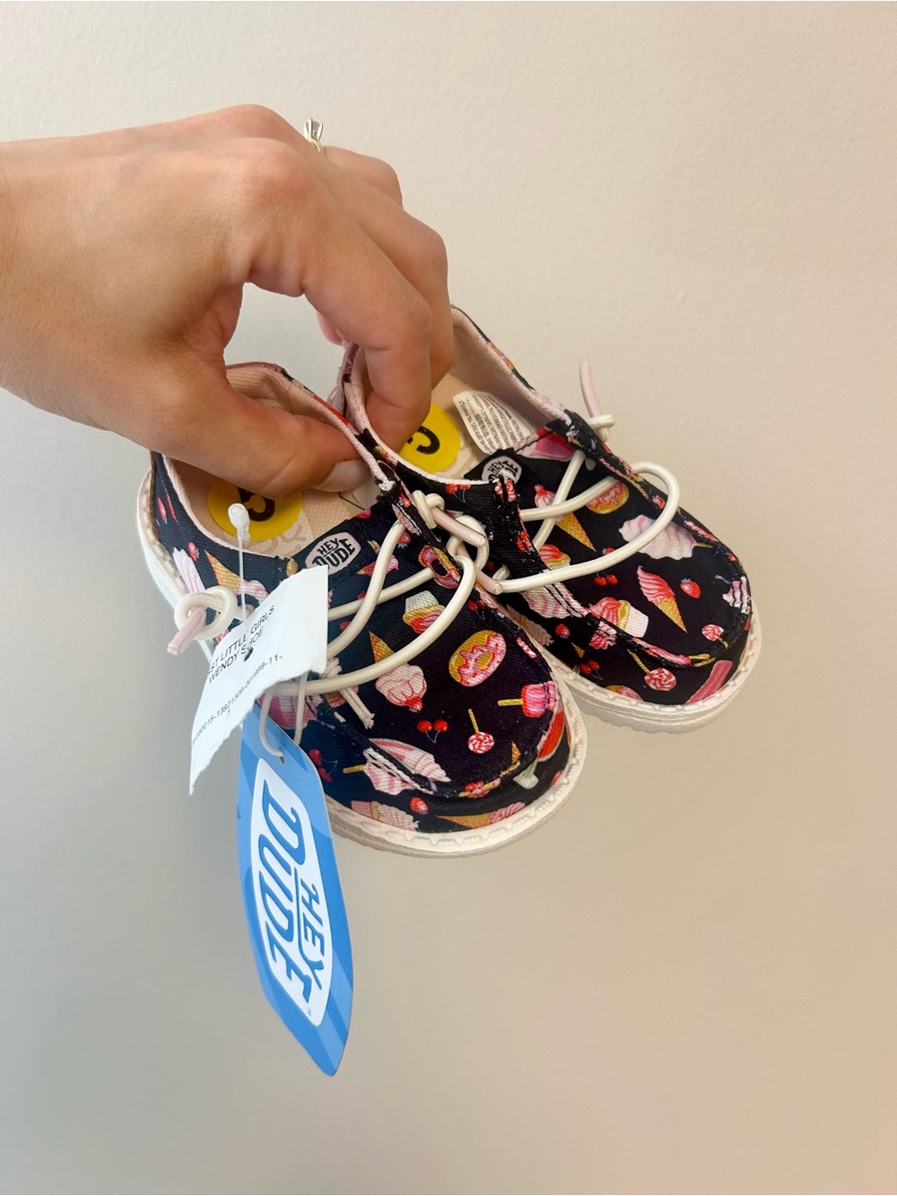 Hey Dude Kids Black Ice Cream & Dessert Print Sneakers